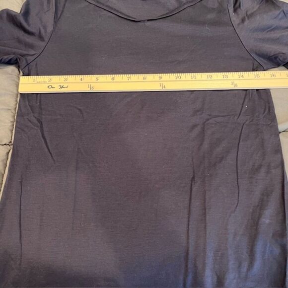 COS Navy Women's V-Neck Tee Short Sleeve Size XS - Picture 6 of 7